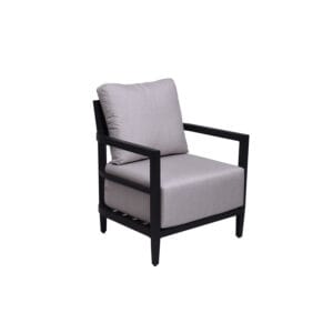 Bellmore Armchair with Aluminum Frame and Sunbrella Fabric Cushion - Life Outside