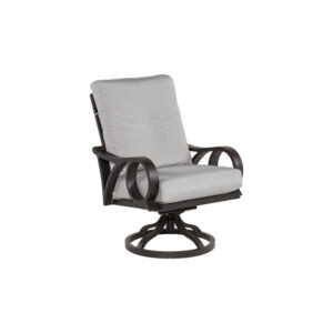 Bloomington Collection Bloomington Sunbrella Fabric Cushioned Swivel Rocker with Aluminum Frame