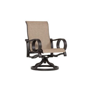 Bloomington Collection Bloomington Highback Phifer Sling Swivel Rocker with Aluminum Frame - Life Outside