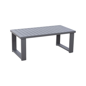 Clark Collection Clark 23 x 46 Rectangle Coffee Table with Aluminum Frame - Life Outside
