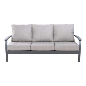 Clark Collection Clark Aluminum 3-Person Sofa with Sunbrella Fabric Cushion - Life Outside