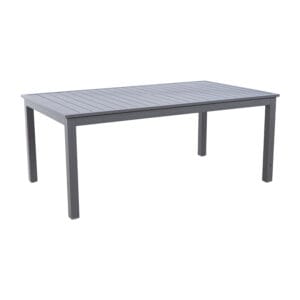 Clark Collection Clark 42 x 72 Rectangle Dining Table with Aluminum Frame and Post Legs - Life Outside