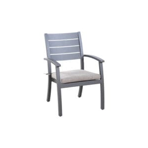 Clark Collection Clark Aluminum Patio Dining Chair with Sunbrella Fabric Cushion - Life Outside
