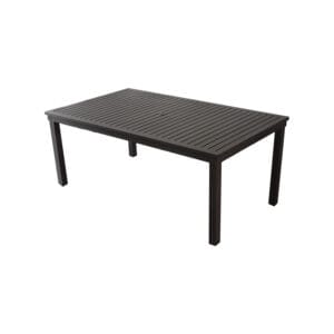 Frankfort 42" x 72" Rectangle Dining Table with Aluminum Frame and Post Legs - Life Outside
