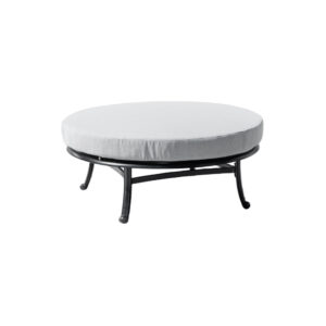 Hamilton Collection Hamilton 42“ Round Ottoman with Aluminum Frame and Sunbrella Fabric Cushion