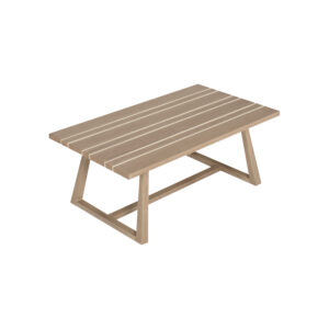 Mason 23" x 42" Rectangle Hand Painted Aluminum Coffee Table