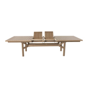 Mason 41" x 83" to 115" Extendable Rectangle Dining Table, Hand Painted Aluminum - Life Outside