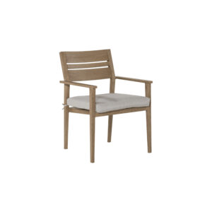 Mason Dining Chair with Hand Painted Aluminum Frame and Sunbrella Fabric Cushion