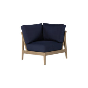 Mason Sectional Corner Seat with Hand Painted Aluminum Frame and Sunbrella Fabric Cushion - Life Outside
