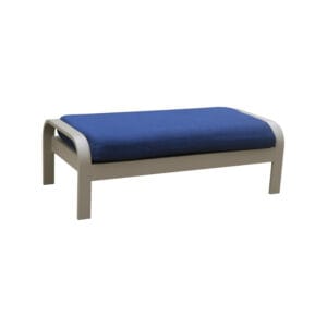 Westwind Collection Westwind Ottoman with Aluminum Frame and Sunbrella Fabric Cushion - Life Outside