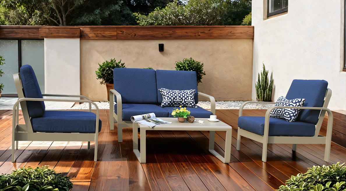 Westwind Collection Westwind Collection Banner showcasing Bold Wide-Armrest Aluminum Sofa Sets and High-Performance Sunbrella Fabric - Durable Contemporary Patio Furniture - Life Outside